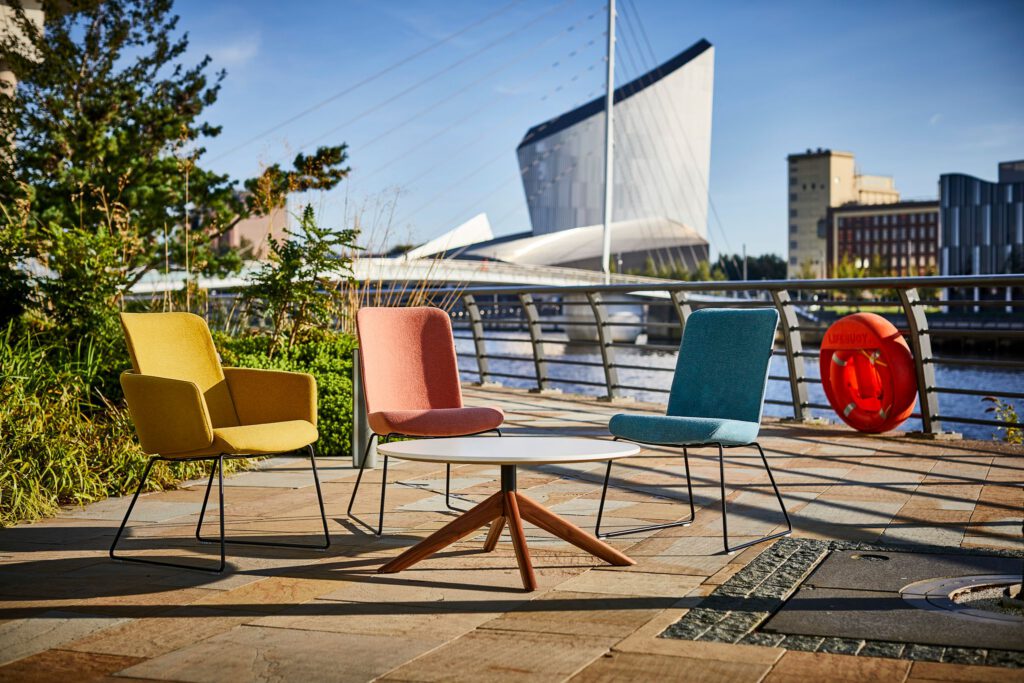 Round conference table