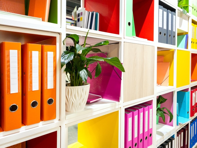 Multi-functional office furniture sheving and room divider