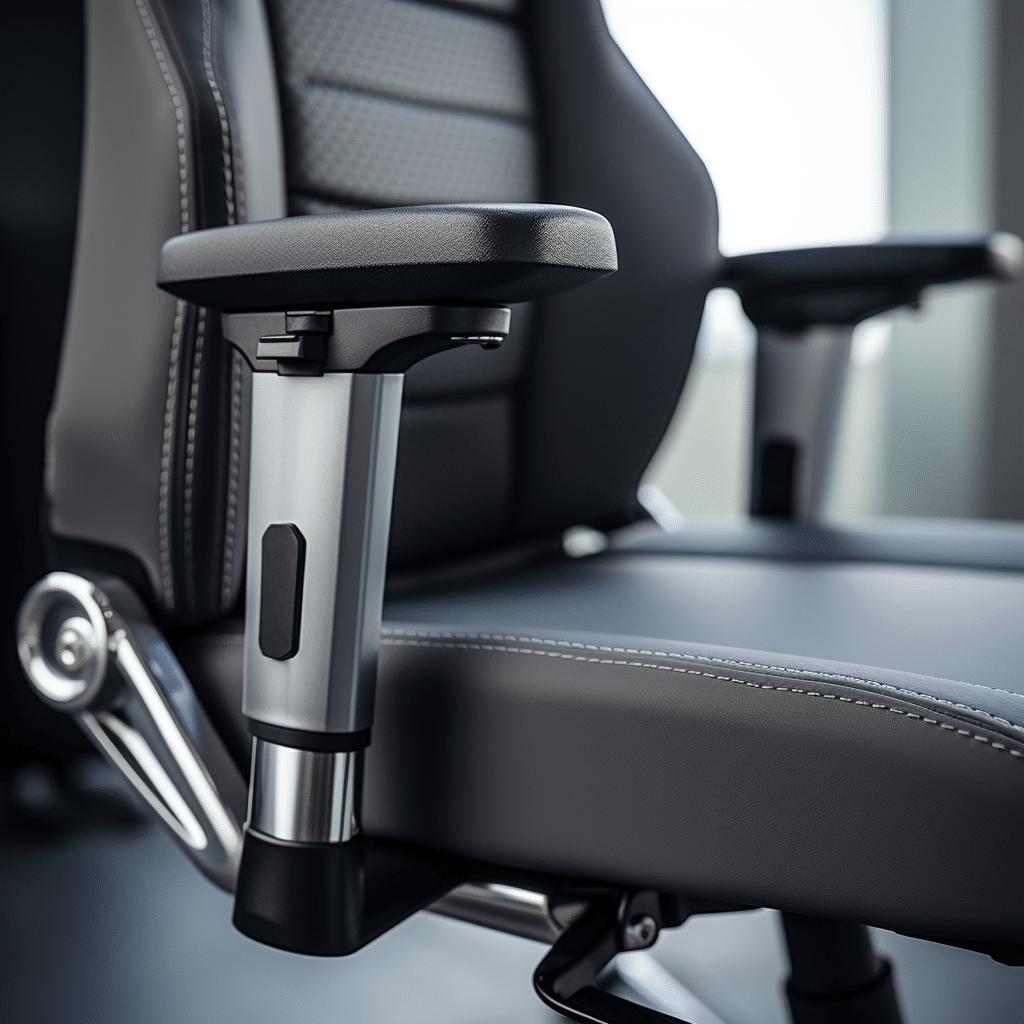 adjustable arm on office chair
