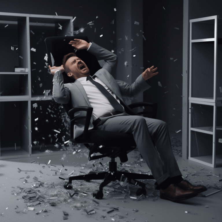 Computer Chair Failure The Risks of Cheap and Broken Office Chairs - RFM Group